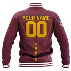 NFL Washington Commanders Baseball Jacket Personalized Football For Fan NFL Washington Commanders Baseball Jacket Personalized Football For Fan 1