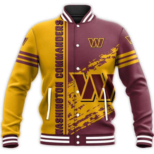 NFL Washington Commanders Baseball Jacket Quarter Style for fan