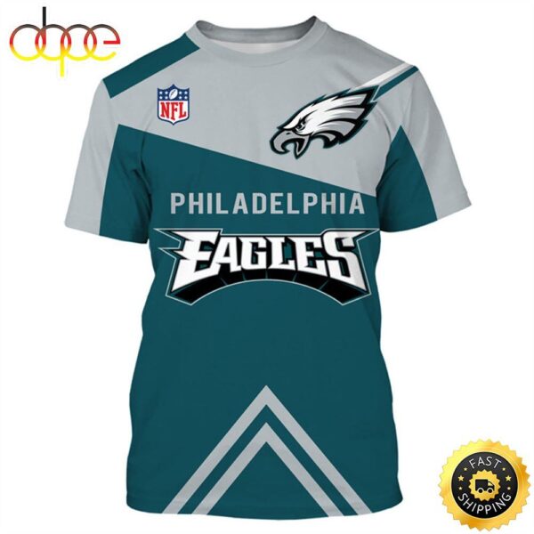 NFLPhiladelphia Eagles NFL Eagles Logo 3D T shirt All Over Print Shirt