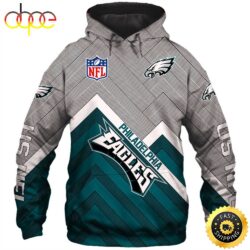 N.F.L.Philadelphia Eagles Pullover & NFL Logo 3D Hoodie All Over Print Shirt