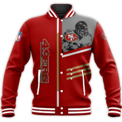 NFLSan Francisco 49ers Baseball Jacket Personalized name Football For Fan
