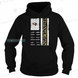 Name Flag Signatures Ravens Shirt Name Flag Signatures Ravens Shirt 2