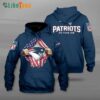 Navy American Flag New England Patriots Hoodie, Patriots Gift custom shirt Navy American Flag New England Patriots Hoodie Patriots Gift custom shirt