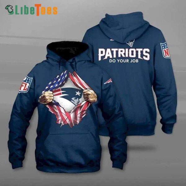 Navy American Flag New England Patriots Hoodie Patriots Gift custom shirt