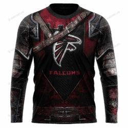 New Atlanta Falcons nfl Warrior customized 3D long sleeve custom name 1