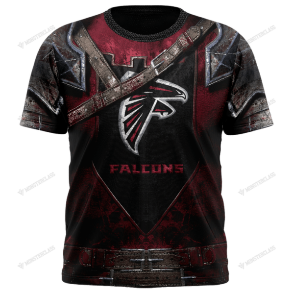 New Atlanta Falcons nfl Warrior customized 3D t shirt custom name