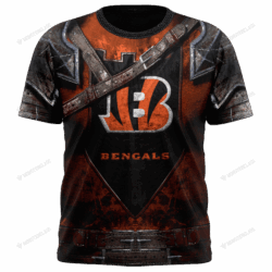 New Cincinnati Bengals nfl Warrior customized 3D t shirt custom name 1