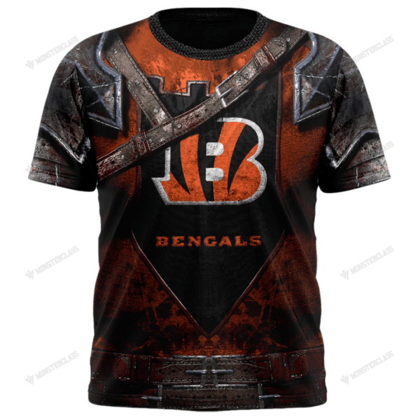 New Cincinnati Bengals nfl Warrior customized 3D t shirt custom name 1