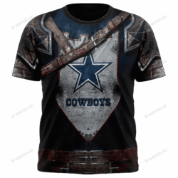 New Dallas Cowboys nfl Warrior customized 3D t shirt custom name 1