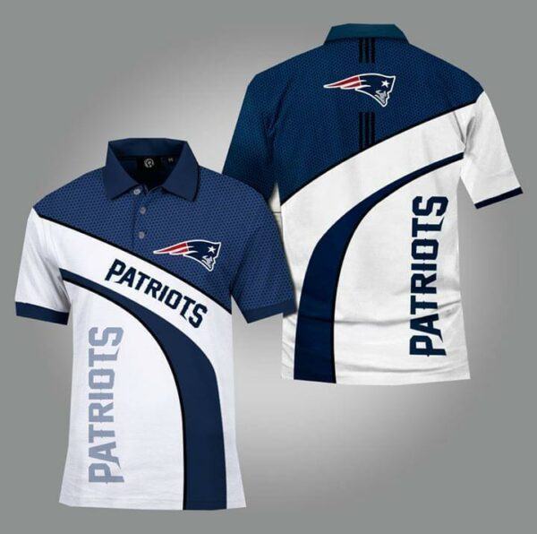 New England Patriots Nfl Fan 3d Printed Polo