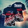 New England Patriots nfl T shirt aloha flower Custom Name Tee Tops Fan Gift