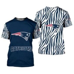 New-England-Patriots-nfl-T-shirt-zebra-pattern-Custom-Name-Tee-Tops-Fan-Gift-01