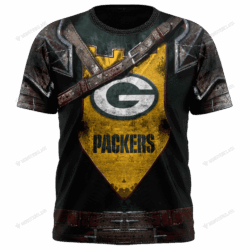 New Green Bay Packers nfl Warrior customized 3D t shirt custom name 1