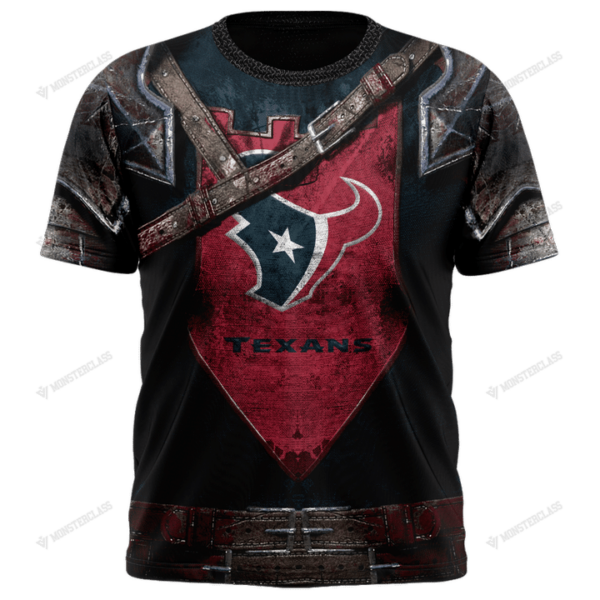 New Houston Texans nfl Warrior customized 3D t shirt custom name