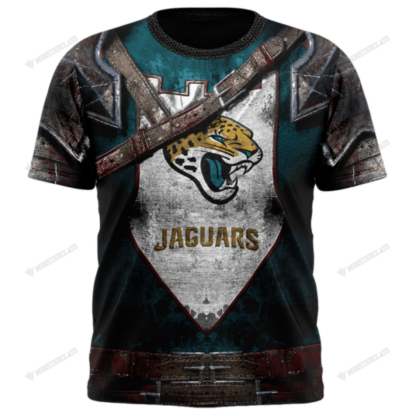 New Jacksonville Jaguars nfl Warrior customized 3D T shirt custom name