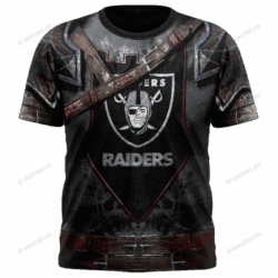 New Las Vegas Raider nfl Warrior customized 3D T shirt 1