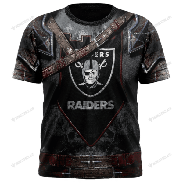 New Las Vegas Raider nfl Warrior customized 3D T shirt 1