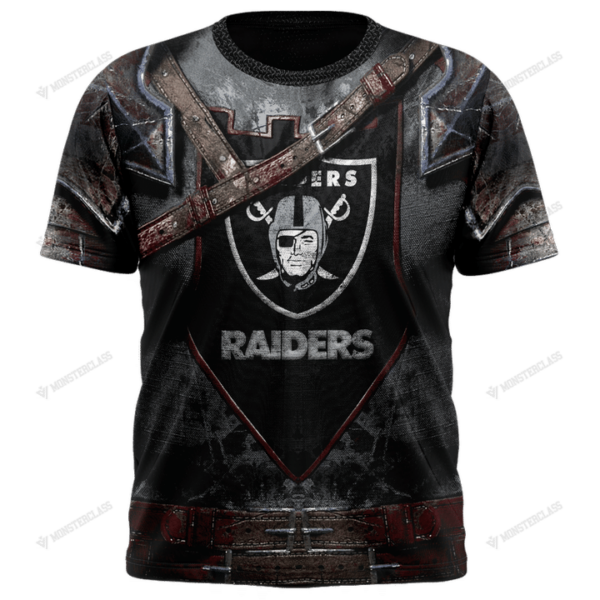 New Las Vegas Raider nfl Warrior customized 3D T shirt 1