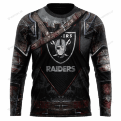 New Las Vegas Raider nfl Warrior customized 3D long sleeve shirt