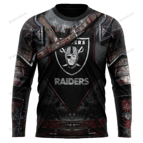 New Las Vegas Raider nfl Warrior customized 3D long sleeve shirt