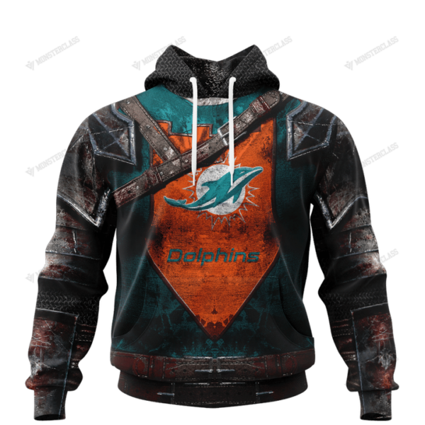 [New] Miami Dolphins nfl Warrior customized 3D shirts custom name