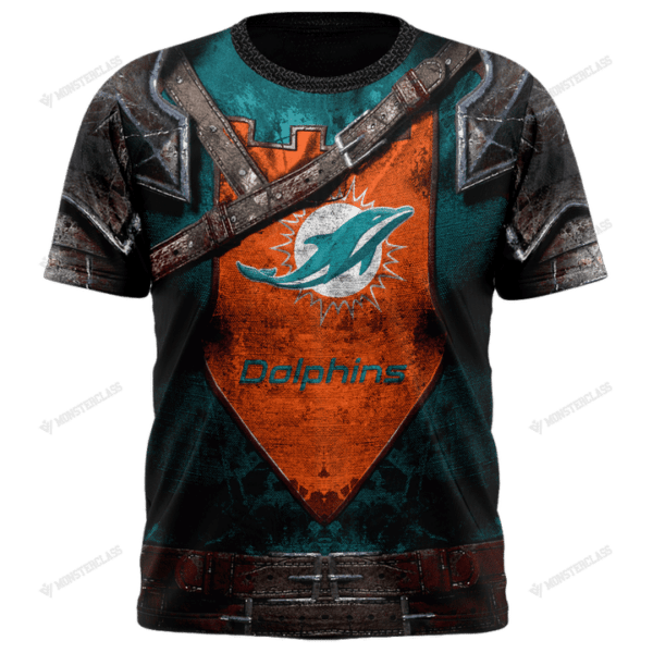 New Miami Dolphins nfl Warrior customized 3D t shirt custom name