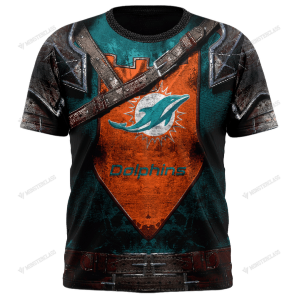 New Miami Dolphins nfl Warrior customized 3D t shirt custom name