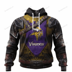 [New] Minnesota Vikings nfl Warrior customized 3D shirt custom name