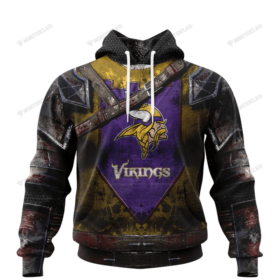 [New] Minnesota Vikings nfl Warrior customized 3D shirt custom name