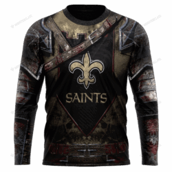 New New Orleans Saints nfl Warrior customized 3D long sleeve custom name 1