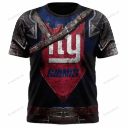 New New York Giants nfl Warrior customized 3D t shirt custom name