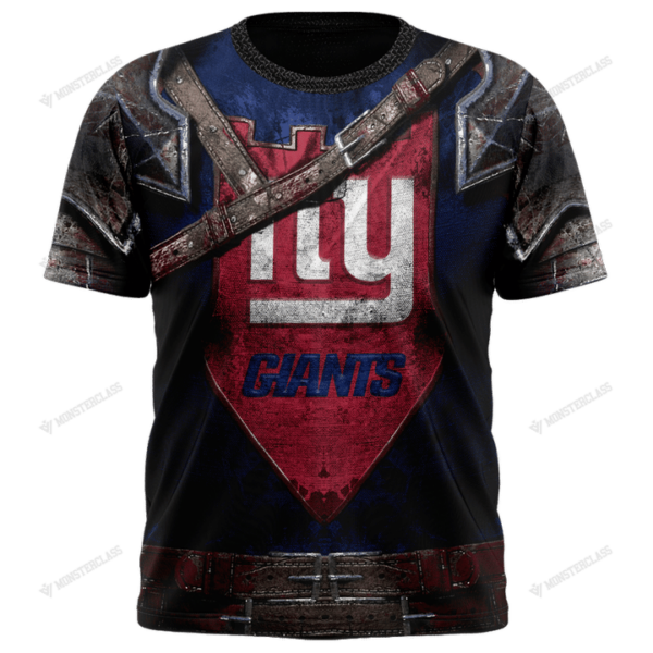 New New York Giants nfl Warrior customized 3D t shirt custom name