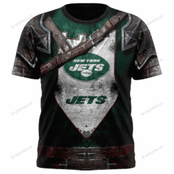 New New York Jets nfl Warrior customized 3D t shirt custom name 1