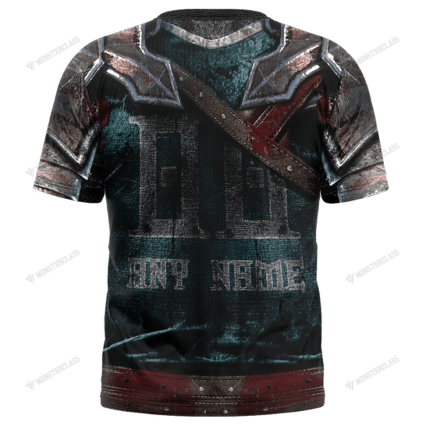 New Philadelphia Eagles nfl Warrior customized 3D t shirt custom name