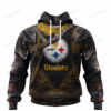 [New] Pittsburgh Steelers nfl Warrior customized 3D shirt custom name