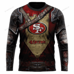 New San Francisco 49ers nfl Warrior customized 3D long sleeve custom name