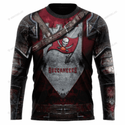 New Tampa Bay Buccaneers nfl Warrior customized 3D long sleeve custom name