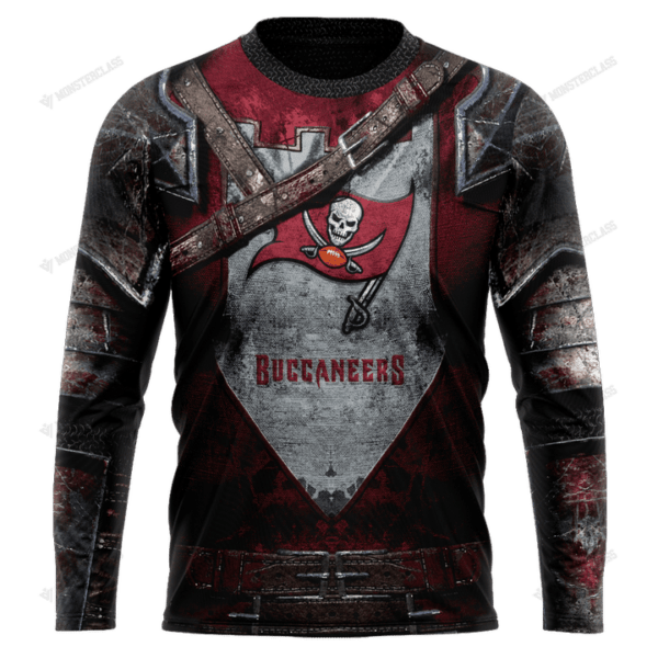 New Tampa Bay Buccaneers nfl Warrior customized 3D long sleeve custom name