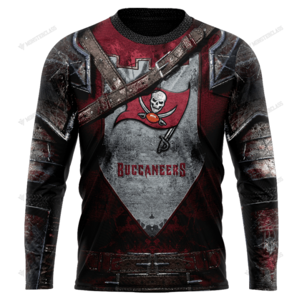 New Tampa Bay Buccaneers nfl Warrior customized 3D long sleeve custom name