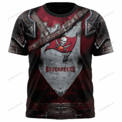 New Tampa Bay Buccaneers nfl Warrior customized 3D t shirt custom name 1