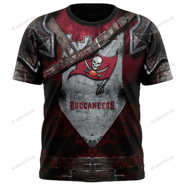 New Tampa Bay Buccaneers nfl Warrior customized 3D t shirt custom name 1