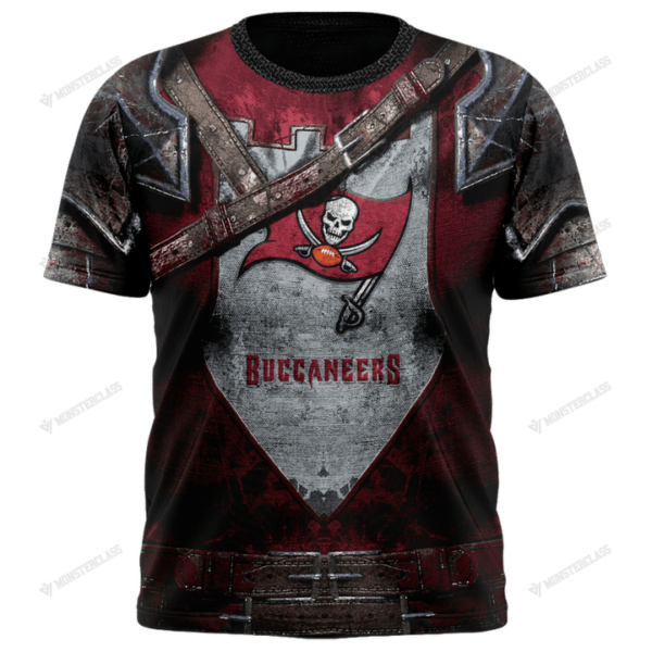 New Tampa Bay Buccaneers nfl Warrior customized 3D t shirt custom name 1