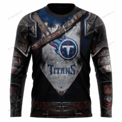 New Tennessee Titans nfl Warrior customized 3D long sleeve custom name 1
