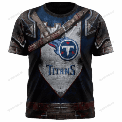 New Tennessee Titans nfl Warrior customized 3D t shirt custom name