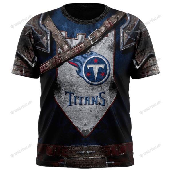 New Tennessee Titans nfl Warrior customized 3D t shirt custom name