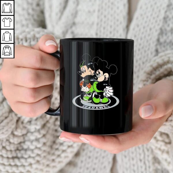 Nfl Seattle Seahawks Mickey And Minnie Mug