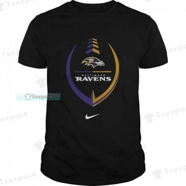 Nike Football Wordmark Ravens Shirt 1