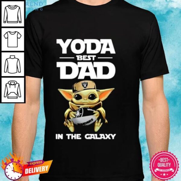 Official Yoda Best Dad In The Galaxy Las Vegas Raiders Football NFL Shirt