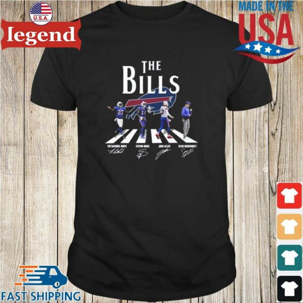 Original The Buffalo Bills Thank You For The Memories Abbey Road Signatures T shirt