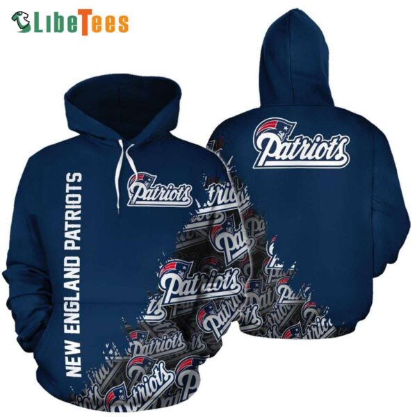 Patriots Logo Pattern New England Patriots Hoodie Patriots Gift